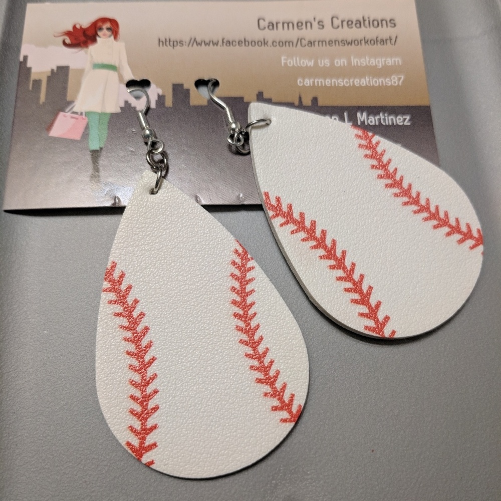 Baseball Earrings